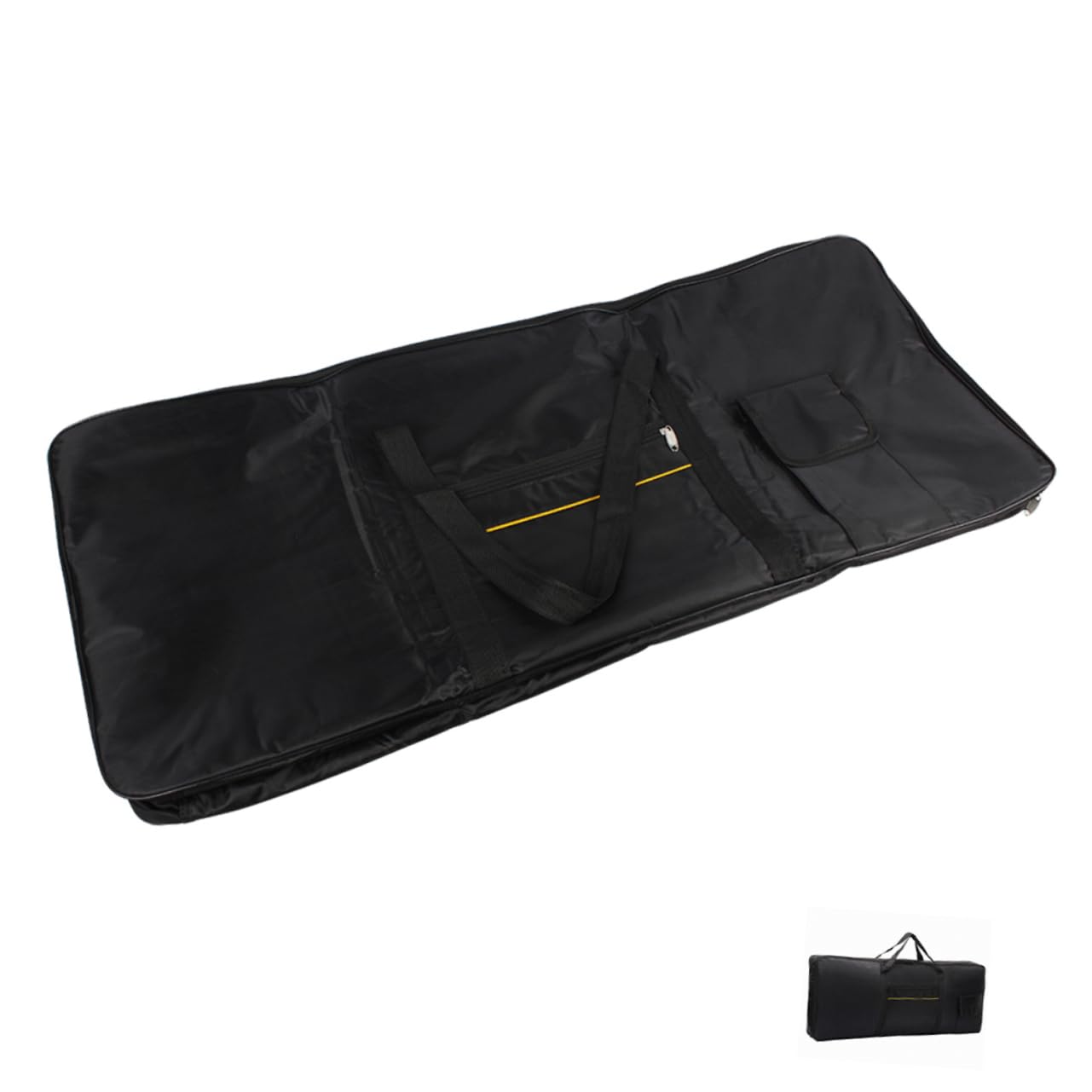 Borsa per Tastiera Elettronica 61 Tasti Oxford Nera | Design Ergonomico, Finitura Nera, Custodia Compatta per Accessori e Trasporto Quotidiano