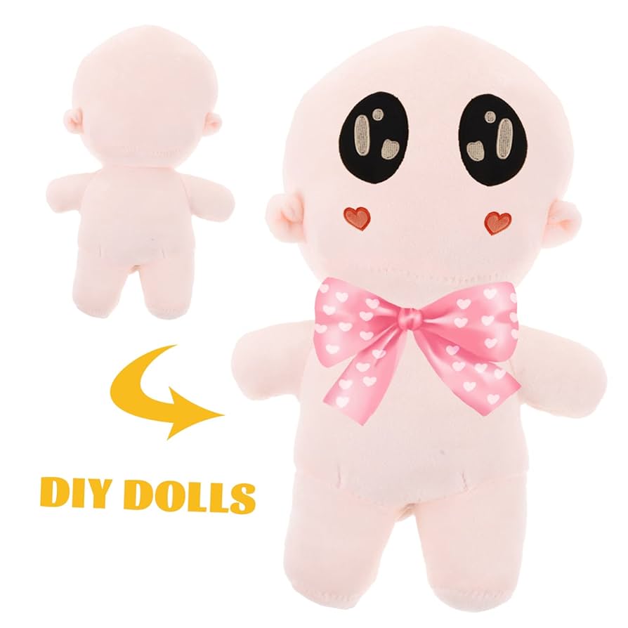 自作ぬいぐるみ・濃い肌色の女の子 Amazon.co.jp: HOOTNEE 手作りぬいぐるみ 空白の人型ぬいぐるみ