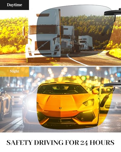 Image of LUFF Polarized /Night Vision Clip on Sunglasses /Myopia Glasses for Driving Black-Yellow