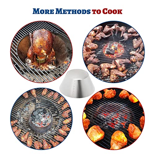 Whirlpool para BBQ acero inoxidable para Weber Kettle miniatura 6