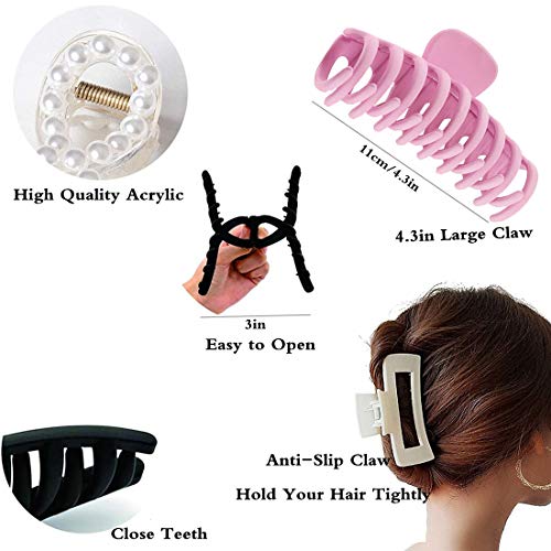 image for Aceoce Hair Claw Clips , Hair Claw Clips for Women,Large Hair Clips fo