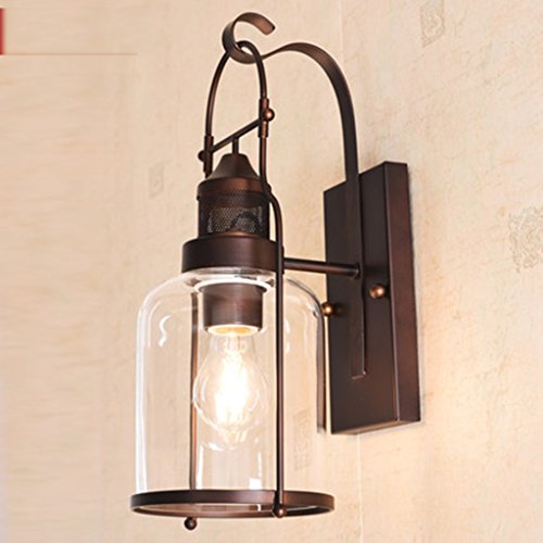 Preisvergleich Produktbild Wandleuchte Retro Industriewandleuchte Bar Villa Kreative Wandleuchte Wohnzimmer Schlafzimmer Eingang Flur Flur Anode Kronleuchter