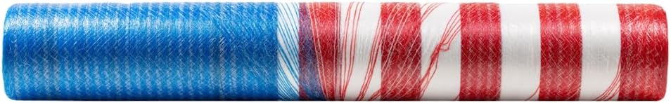 Bale Tuff Premium Round Bale Hay Net Wrap | Red, White & Blue Freedom Design for Hay, Corn Stalks, Alfalfa and More! | High-Strength Bale Protection 64x7000