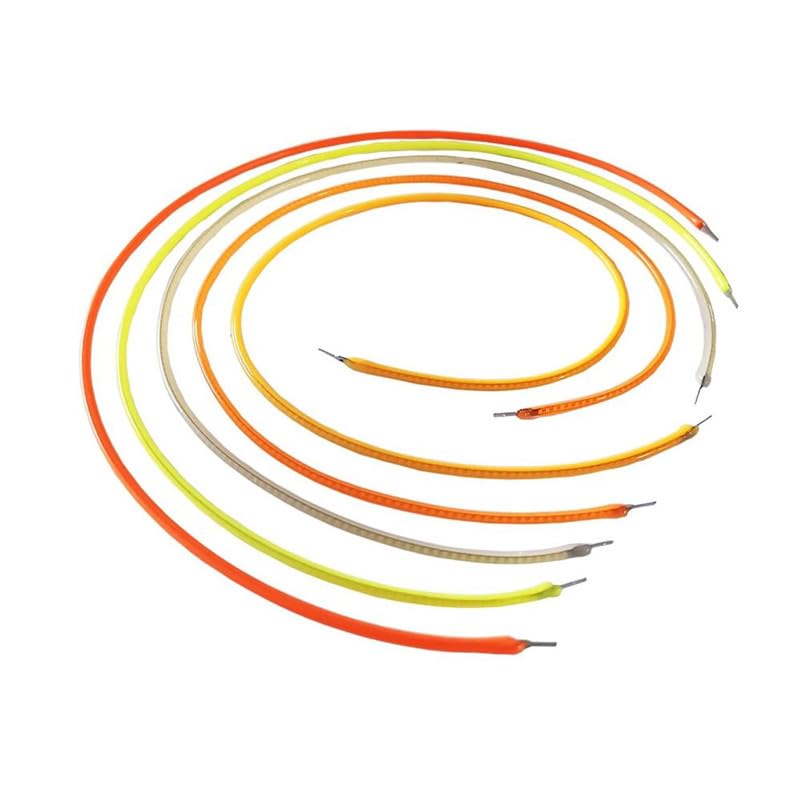 Elastyczna dioda LED 3 V elastyczna żarówka filamentowa 130 mm 300 mm filament diody LED elastyczne części lampy do samodzielnego wykonania ręcznie robiony dekoracyjny design, ciepły żółty, 300 mm, 10