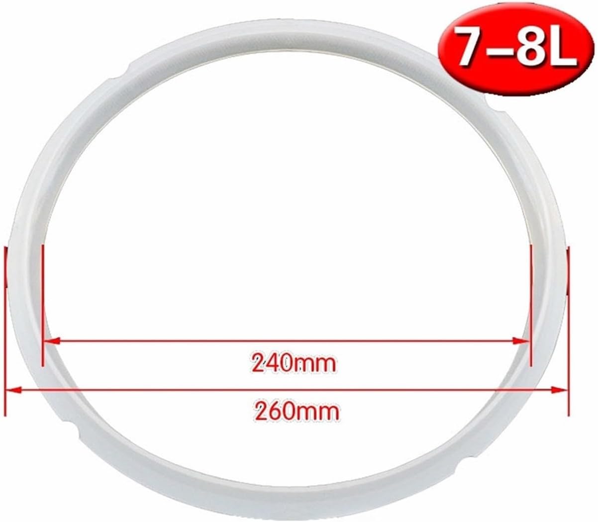 7-8L Electric Pressure Cooker Seal Ring Pressure Cooker Accessories Silicone Ring Pressure Cooker Pot Ring