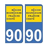 Personnalisation facile de votre plaque d'immatriculation voiture. Un simple sticker TERRITOIRE DE BELFORT (90) peut faire toute la différence pour rendre votre voiture unique en son genre.