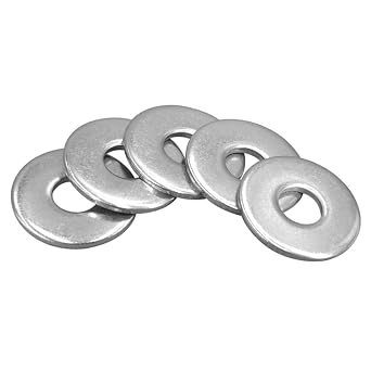 Stainless Steel Flat Washers 3/8" ID x 3/4" OD Fender Flat Washers Plain Finish 120PCS