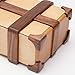 Bits and Pieces - Kamei Treasure Chest Gift Box Brainteaser Puzzle Box-Wooden Brain Teaser, Crafted of Maple and Walnut Woods - Measures 6