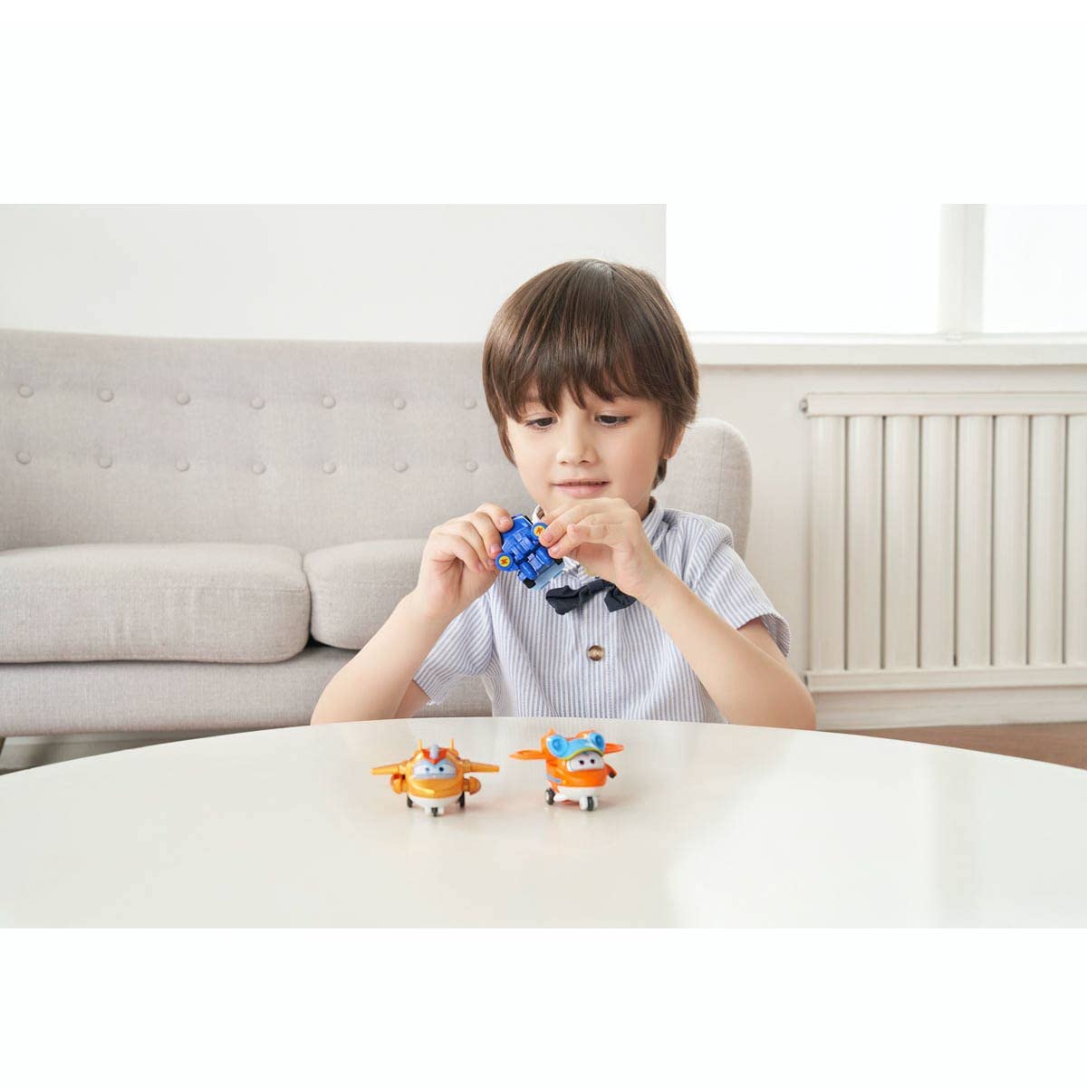 Super Wings EU750030 Bots, Sunny Character Transforming Toys for 3 4 5 6 7 Years Old Boys Girls, Orange, 2'