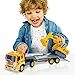 TOYTHRILL Tow Truck with Excavator - Construction Lights & Sounds, Flatbed Semi for Boys 2+