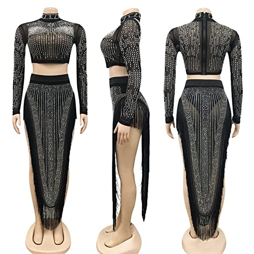 Image of PORRCEY Sexy Elegant Rhinestone Party Club Night Formal Dress for Women