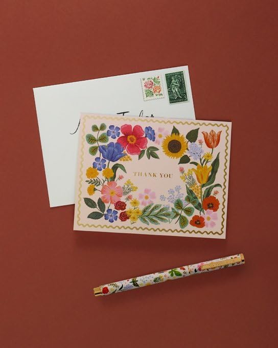 Bolígrafo RIFLE PAPER CO. de acero y latón: escritura fina y elegante 4