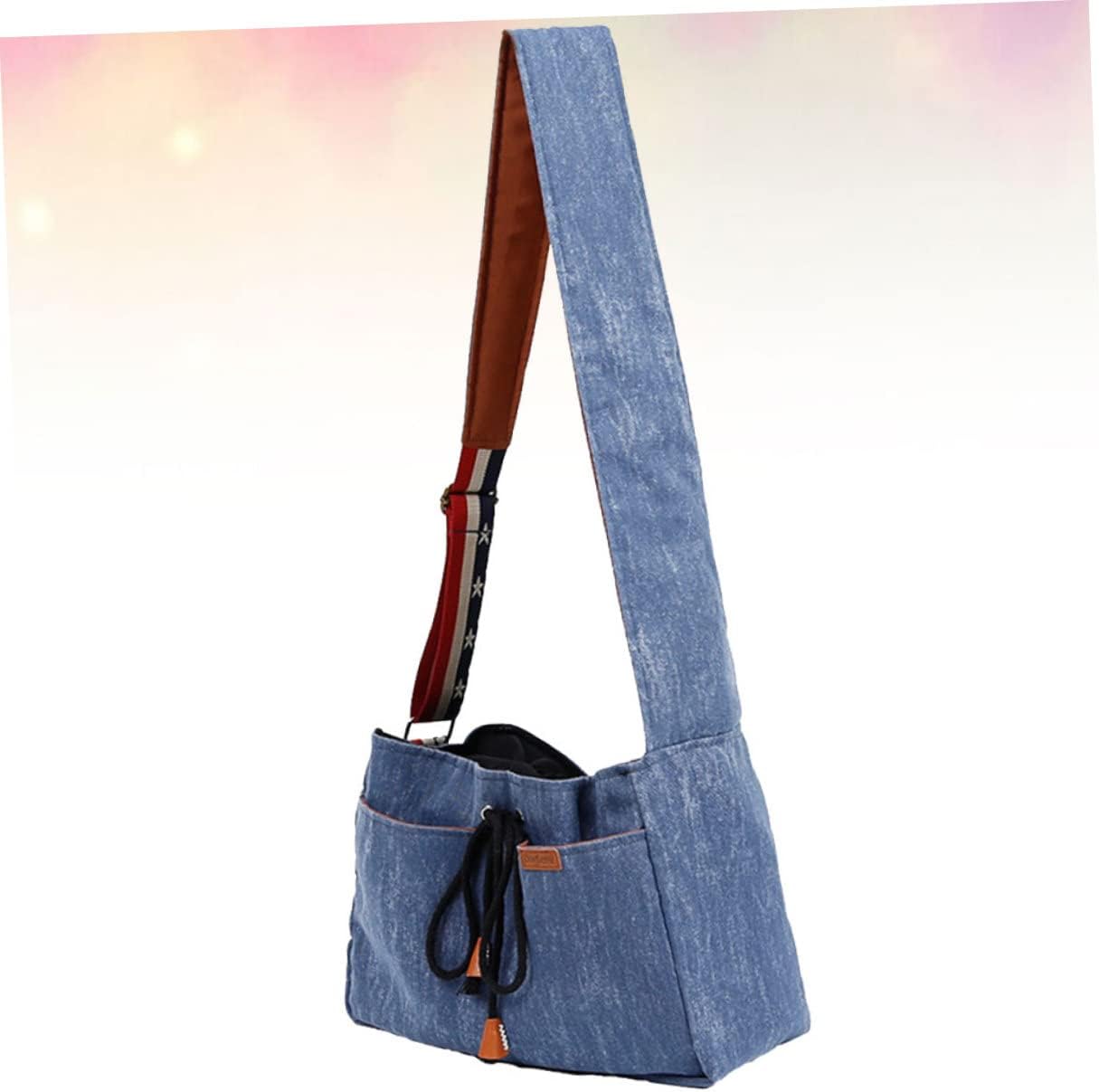 Pet Carrier Bag Sling Shoulder Outdoor Travel Bag Machine Washable Polyester Cotton Hands-Free Dog Cat Carrier for Pet Pouch