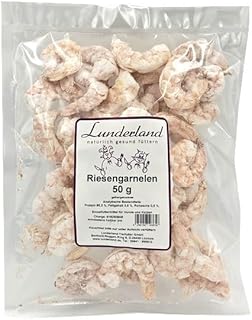 Lunderland Riesengarnelen 50g gefriergetrocknet Einzelfuttermittel für Hunde und Katzen product image