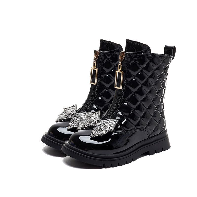 Girls Ankle Boots Side Zip Comfort Non-Slip Boot ZIP Outdoor Combat Boot(Toddler/Little Kid/Big Kid)