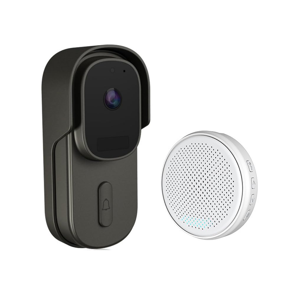 Videocitofono Wireless Telecamera 1080P WiFi Campanello Intelligente con APP IP65 Impermeabile Visione Notturna Bidirezionale Archiviazione Gratuita per la Sicurezza Domestica