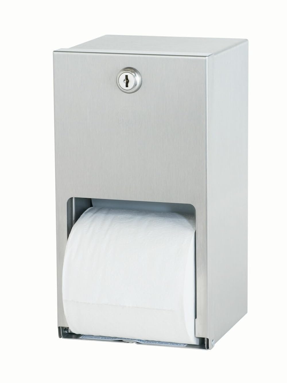 Bradley 5402 – 000000 Superficie montado dispensador de Papel higiénico de Acero Inoxidable de Calibre 22, 5 – 9/16 "x 10 – 3/8" Altura x 5 – 5/16 "Profundidad