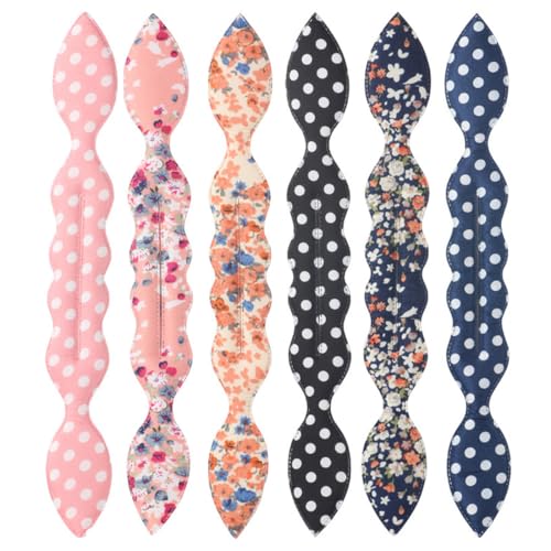 GXGM 6 Pièces Chignon Magique,Accessoire Chignon,Outil de Queue de Cheveux, Coiffure Donut Bun Maker, Tresse Outil de Coiffure, pour Femmes et Filles Convient pour Les...