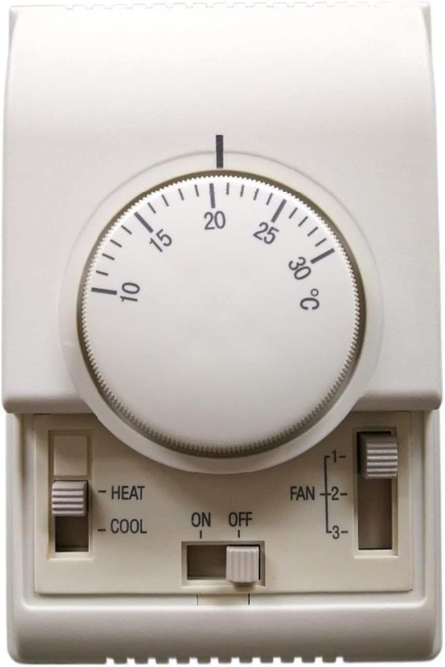 Mechanical Thermostat Fan Coil Unit Thermostat FCU Central Air Conditioner Temperature Controller 220VAC 2 Pipe System