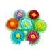 SD SPARKLING DREAM Tissue Paper Flowers Rainbow Color Paper pom poms for Party Decorations - Set of 7 pcs