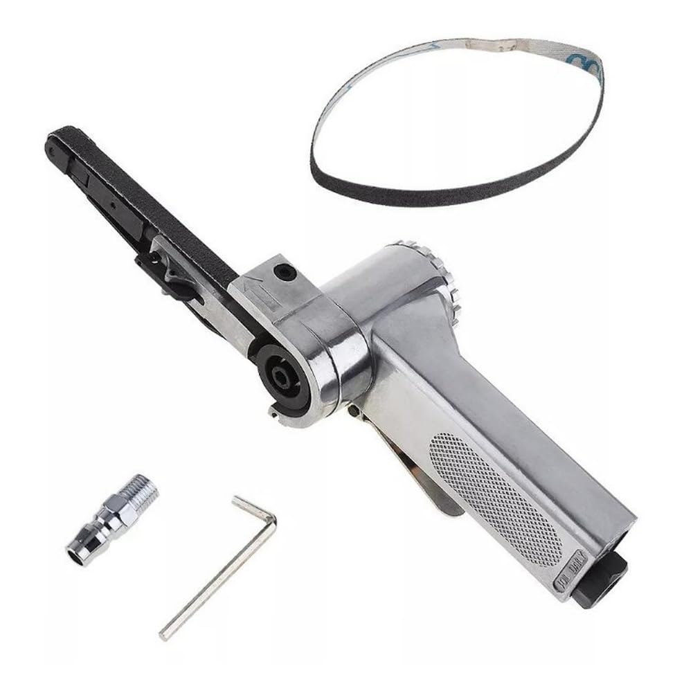 Aundhegrtt As Shown Angle Grinder Set Pneumatic Grinder Pneumatic Sand Belt Machine Metal Angle Grinder