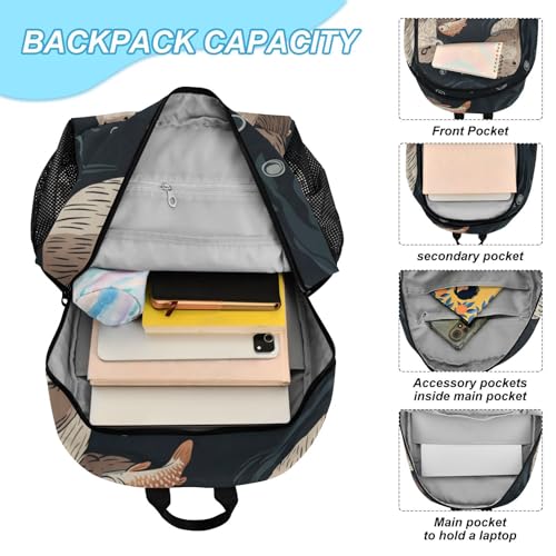 Kids Backpacks Set Otter Fish Animal Sea Boys Girls Backpack with Lunch Bag Toddler Bookbag4