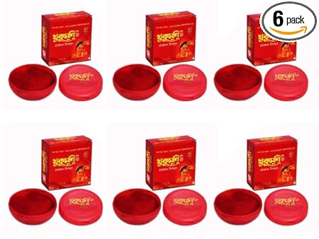 KHUKUMONI MAROON DUST SINDOOR 6pcs.