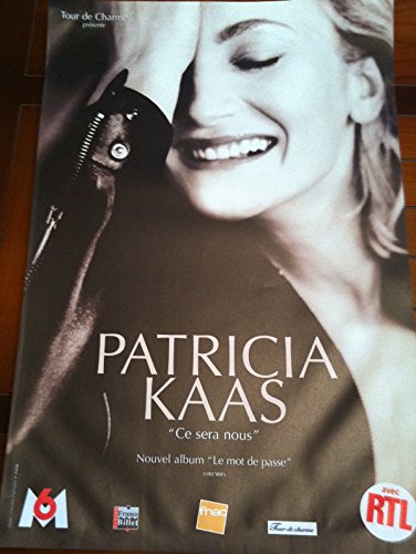 Poster Patricia Kaas Ce Sera Nous grand format pour salon et bureau