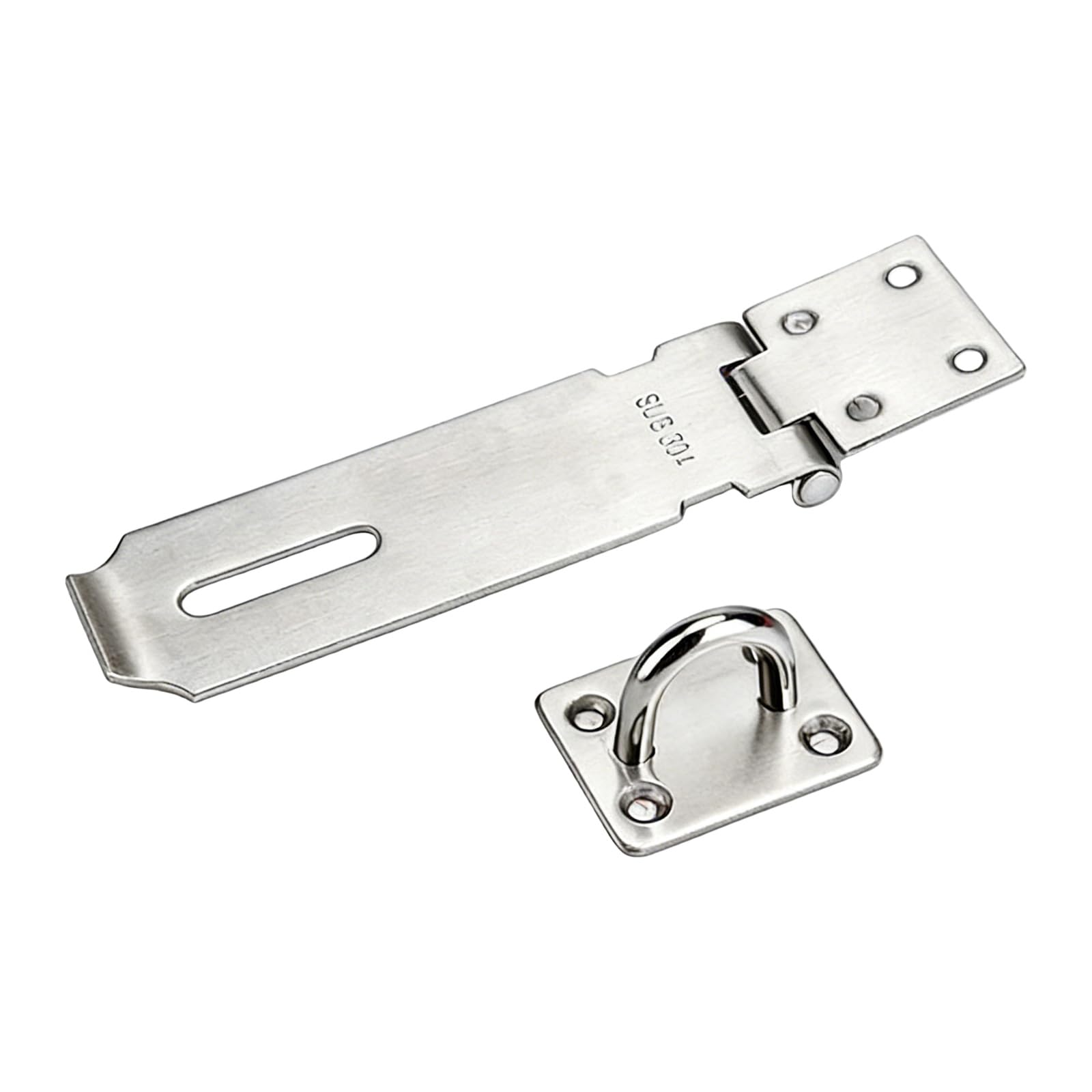 Metal Latches Closures Stainless Steel Door Padlock Clasp Hardware for Wood Door Cabinet Stainless Steel Padlock Clasp Hardware
