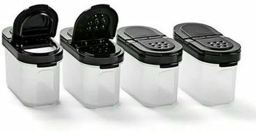 Tupperware MODULAR MATES - Juego de 4 sellos negros