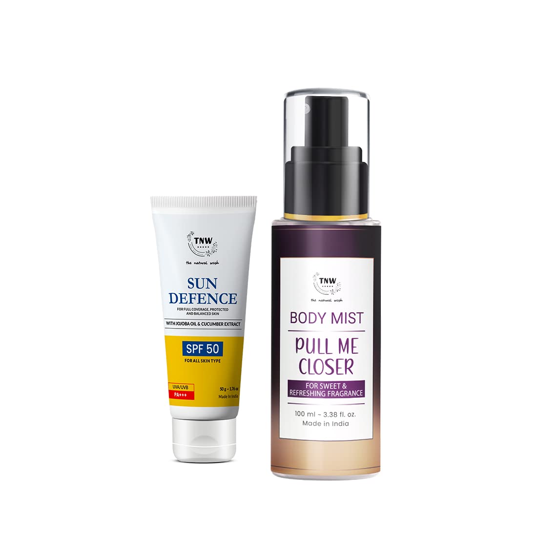 TNW-The Natural Wash Combo with Pull Me Closer Body Mist and Sun Defense | For Long-Lasting Fragrance & Skin Protection Against Sun Damage | Suitable for All Skin Types-image-17