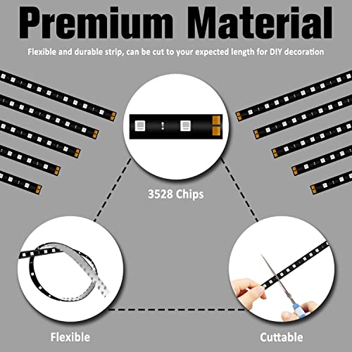 Tira LED flexible impermeable color verde DC12V 30cm miniatura 2