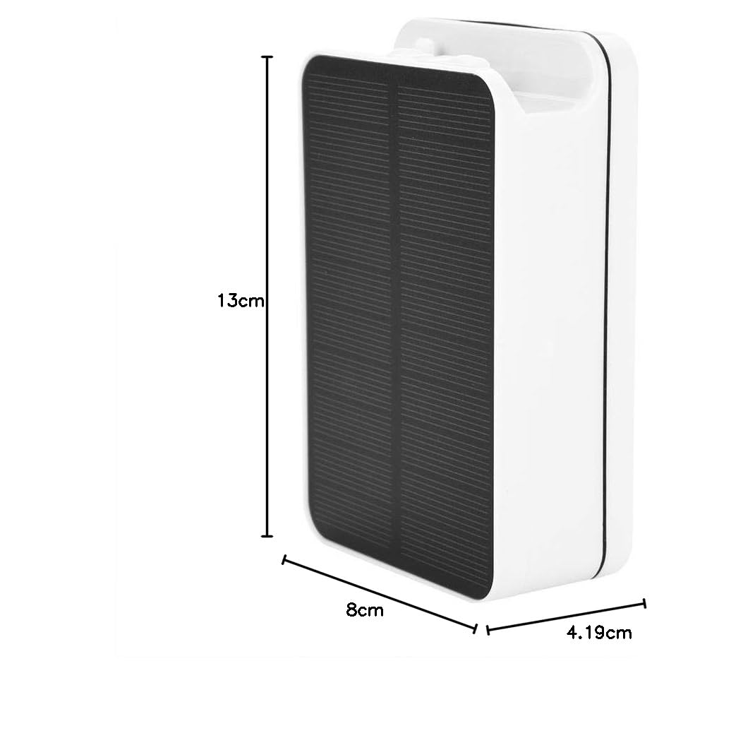 Pompa powietrza zasilana energią słoneczną pęcherzyk powietrza do stawu akwariowego staw ogrodowy, objętość powietrza 0,3 l/min Panel słoneczny 5 V 1,45 W rozmiar 13 x 8 x 4,2 cm