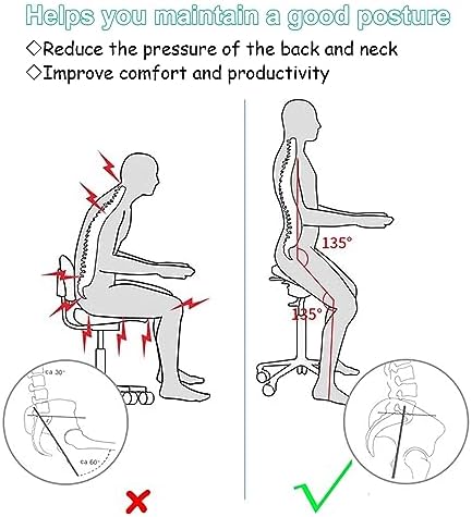 Ergonomic Saddle Seat Kneeling Chair with Backrest, 360° Swivel Mobile Angled Posture Stool for Office, Black Leather