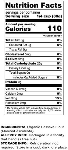 Terrasoul Superfoods Organic Cassava Flour, 4 Lbs (2 Pack) - Tested Gluten-Free | Smooth Texture | Wheat Flour Substitute