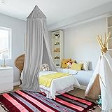 Rose Home Fashion Chiffon Lace Fabric Lace Children's Mosquito Net,106.30X94.49X23.62inch Princess Bed Canopy Netting Mosquito Net,Mosquito Netting for Crib up to Twin Size Girls Bed