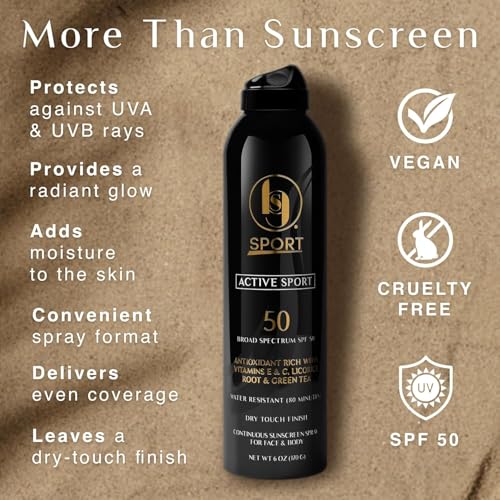 Image of Black Girl Sunscreen Active Sport Spray SPF 50 for Face & Body - 6 Fl Oz