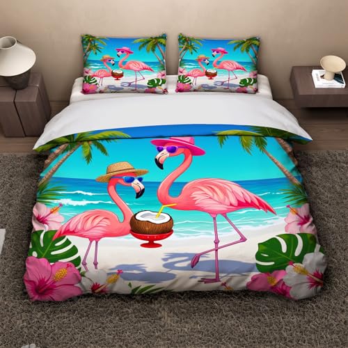 Housse de couette océan et plage 240x260 pour une chambre style vacances