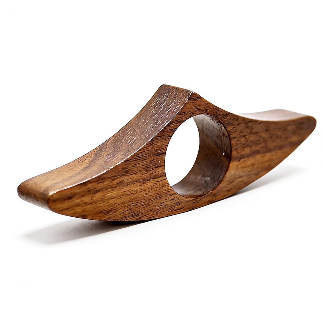 Ferma Pagine Libro in Legno di Noce Naturale per Amanti dei Libri, Reggilibro da Dito 25 mm