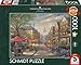 Schmidt Spiele 59675 Thomas Kinkade - Puzzle (1000 Piezas), diseño de café en Múnich