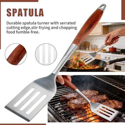 Kit para parrilla 3 piezas acero inoxidable Hetoy miniatura 3