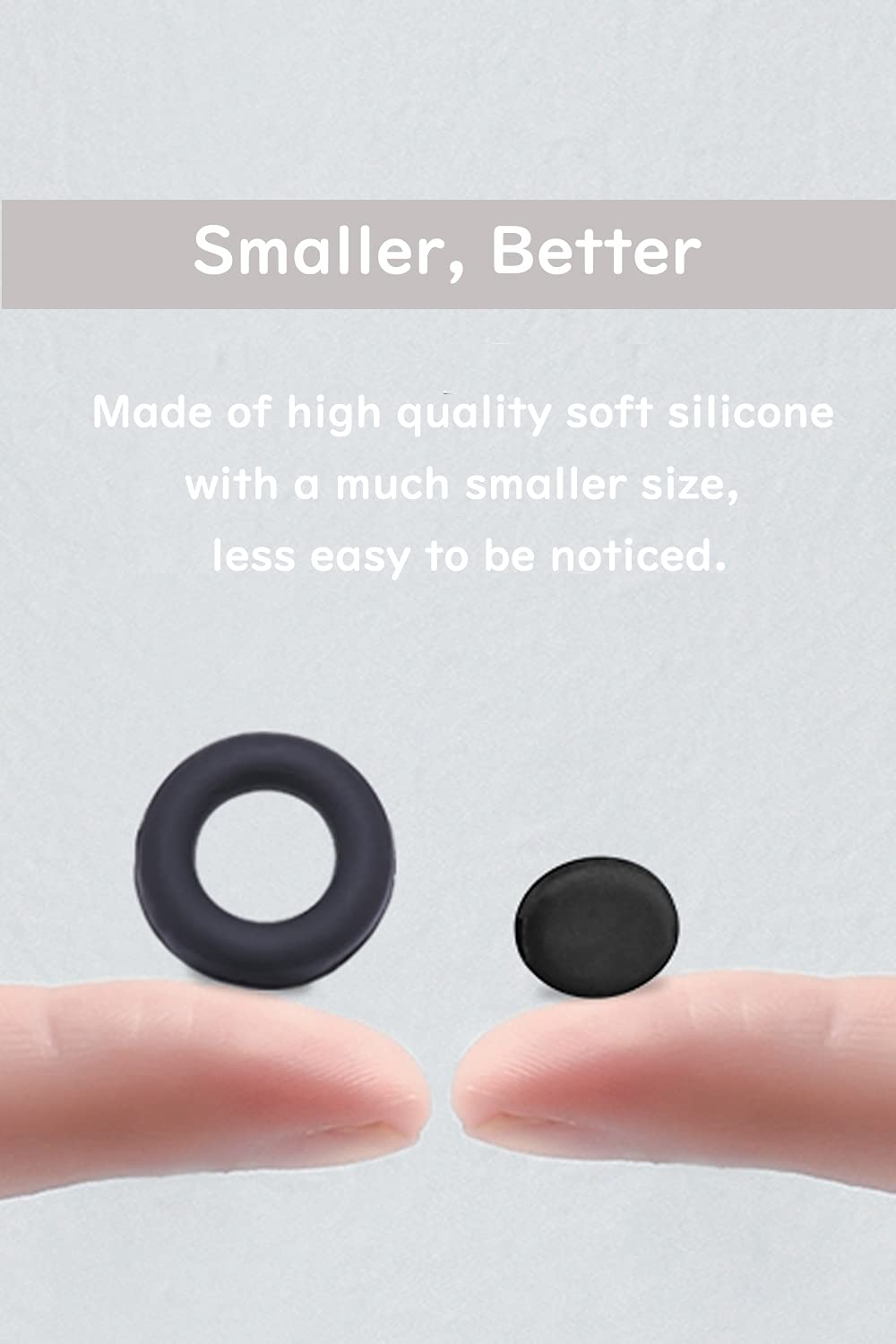 OPUGIT Silicone Eyeglasses Temple Grips Retainer, Mini Round Eyewear Retainer, Anti-Slip Glasses Retainers - Image 3