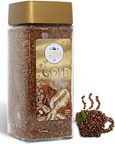 Tierras Del Cafe Premium Dalgona Freeze Dried Instant Coffee Gold | Medium Roast