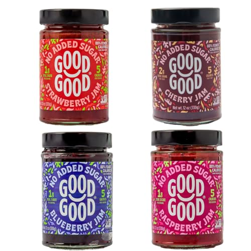 GOOD GOOD No Added Sugar Fruit Jam Variety Pack