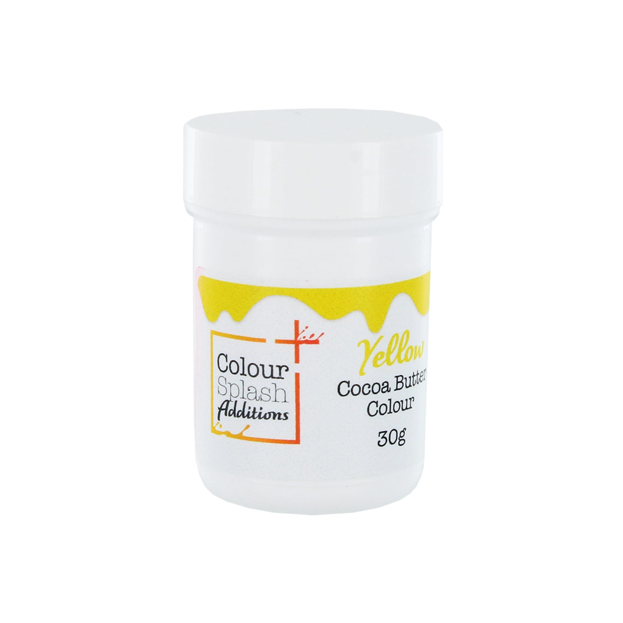 Colour Splash Additions Chocolate Colour | Yellow Cocoa Butter For Cake Decorations, Truffles, Chocolates | Chocolate Paint - 30g