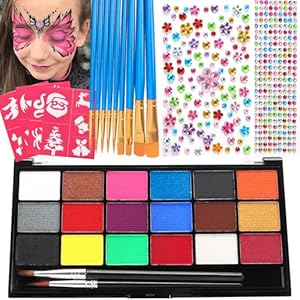 Zefphxs Kinderschminke Set 18 Farben