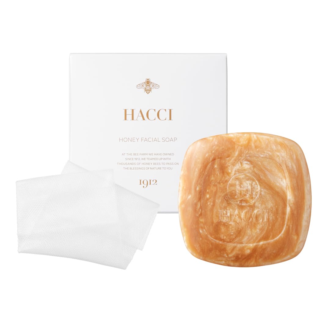 HACCI  はちみつ洗顔せっけん  120g（泡立てネット付き） Amazon.co.jp: HACCI(ハッチ) はちみつ洗顔石けん 120g（簡易泡立て