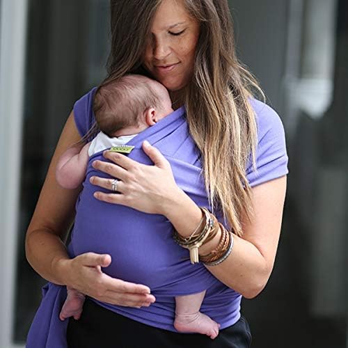 Image of Boba Baby Wrap Carrier - Original Baby Sling Carrier for Newborns (7-35 lbs), Soft, Secure, Hands-Free & Ergonomic, Ideal for Comfortable Bonding, New Parents (Purple)