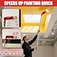Mehrwinkel Pinsel Verlängerung,Multi Angle Paint Brush Extende,Farbroller Teleskopstange,Einziehbare Farbroller Verlängerungsstange für Hohe Decken Wände Zier Und Eckenanstrichwerkzeug