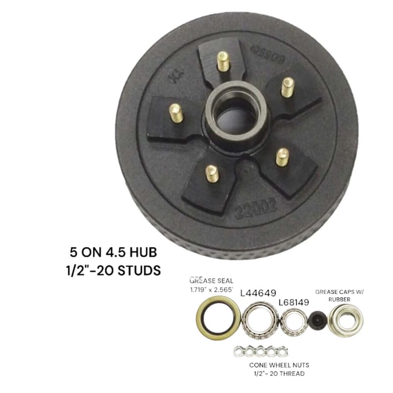 AJANTA INDUSTRIAL 6 on 5.5 Trailer Hub Self Align with 20
